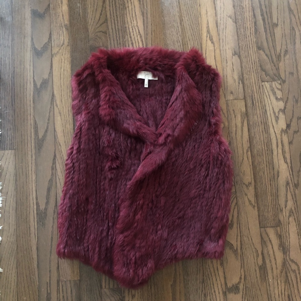 Joie Real Rabbit Fur Vest Size XS